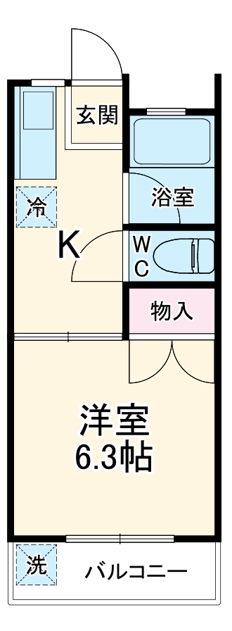 コーポ山ノ田の間取り