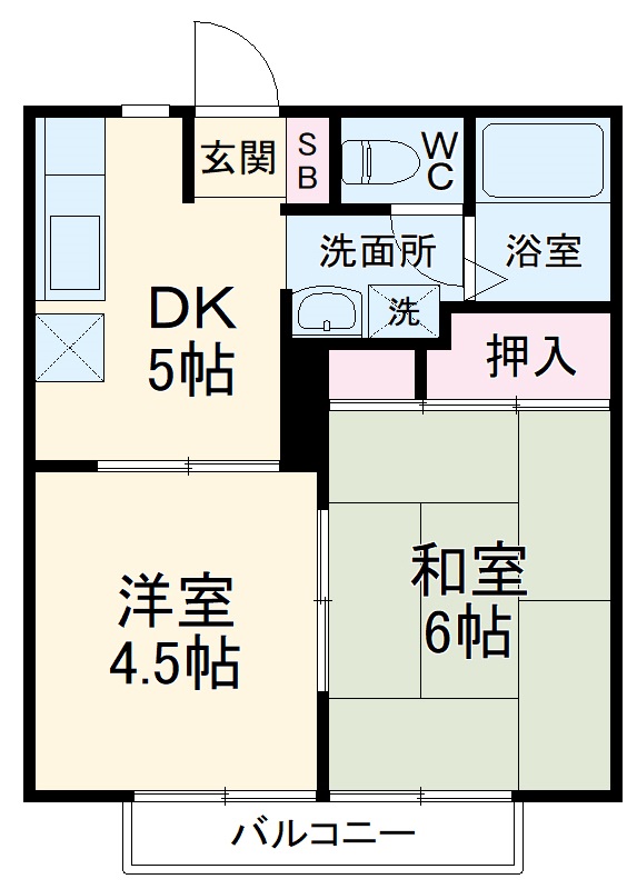 マウンテン中原の間取り