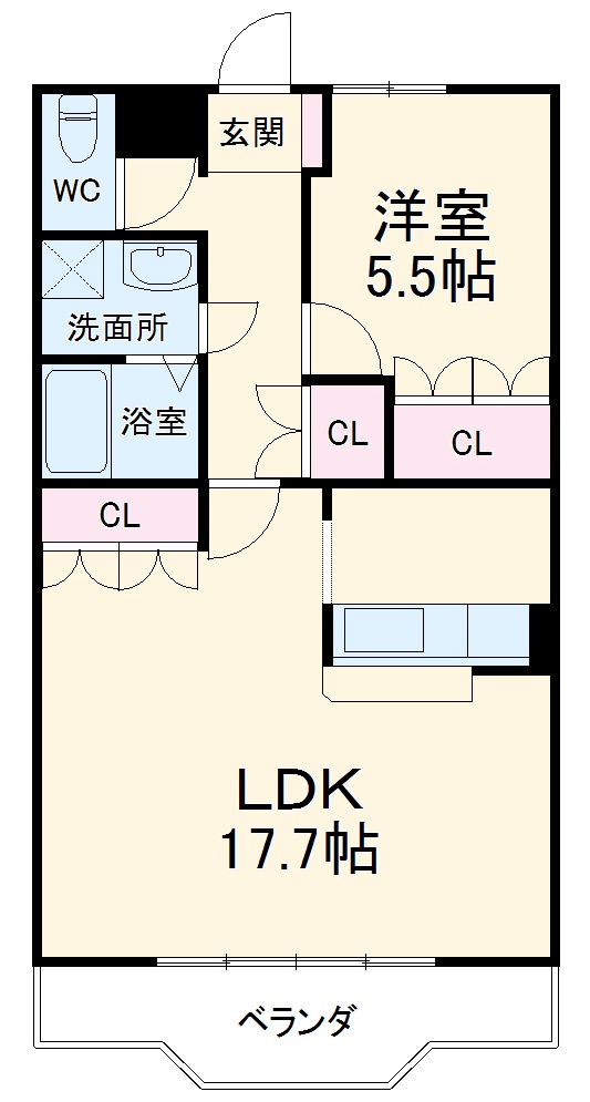 アンベリール・K・湘南の間取り