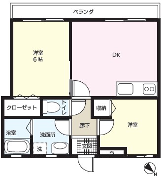 メーゾン清水の間取り
