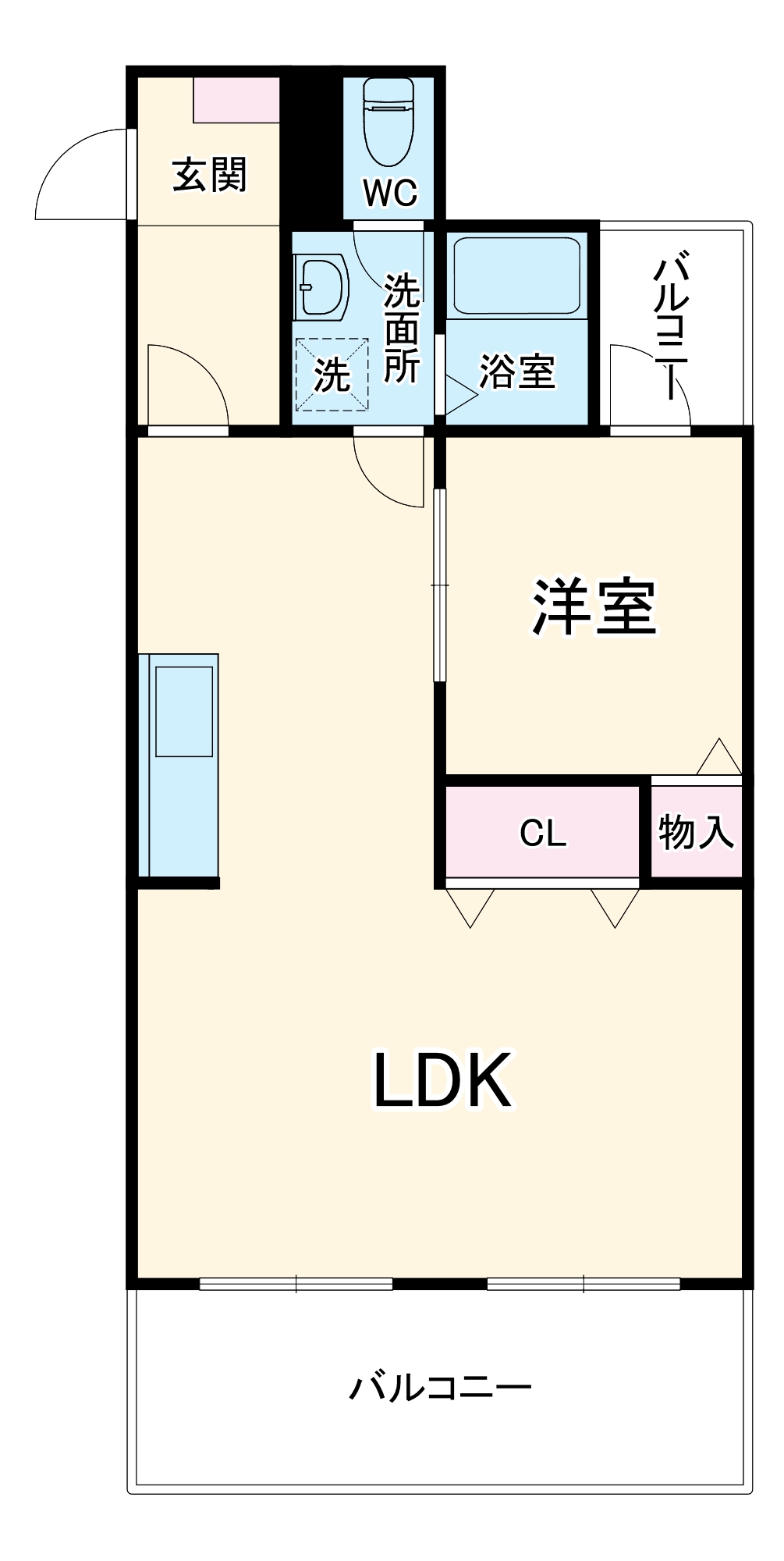 パークハイツフクユウの間取り
