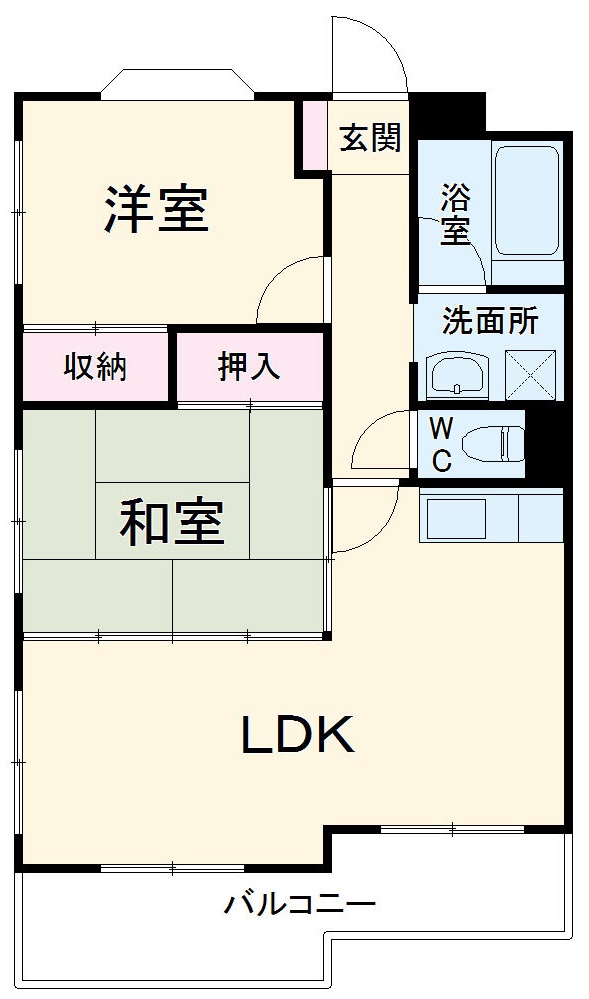 向陽ハイムの間取り