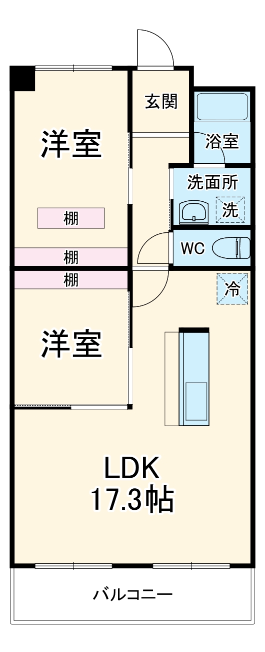 ベルハイツ司の間取り