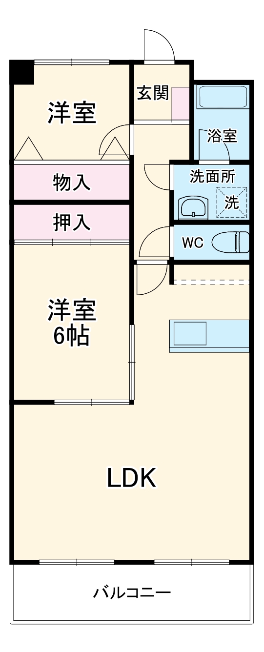 ベルハイツ司の間取り