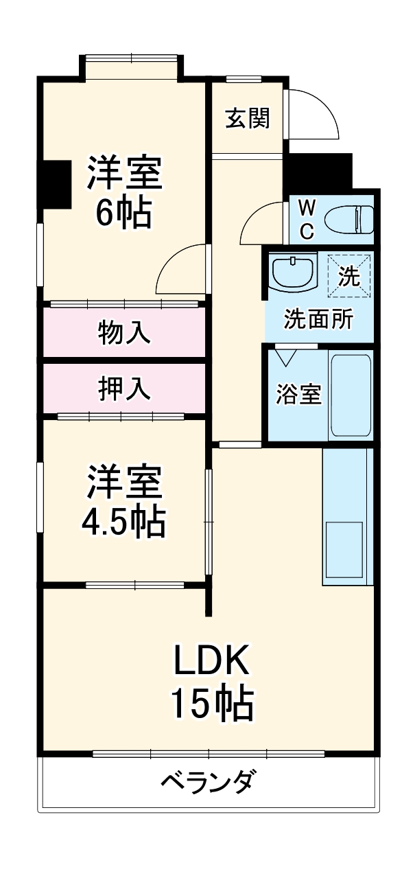 高針中央マンションの間取り