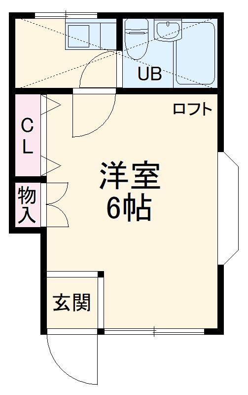 ローズアパートR25番館の間取り