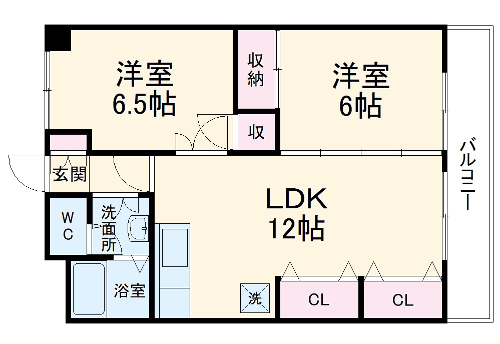 マンション重徳の間取り