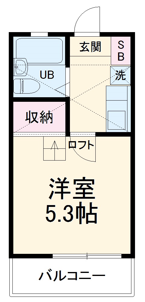 ドミール壱番館の間取り
