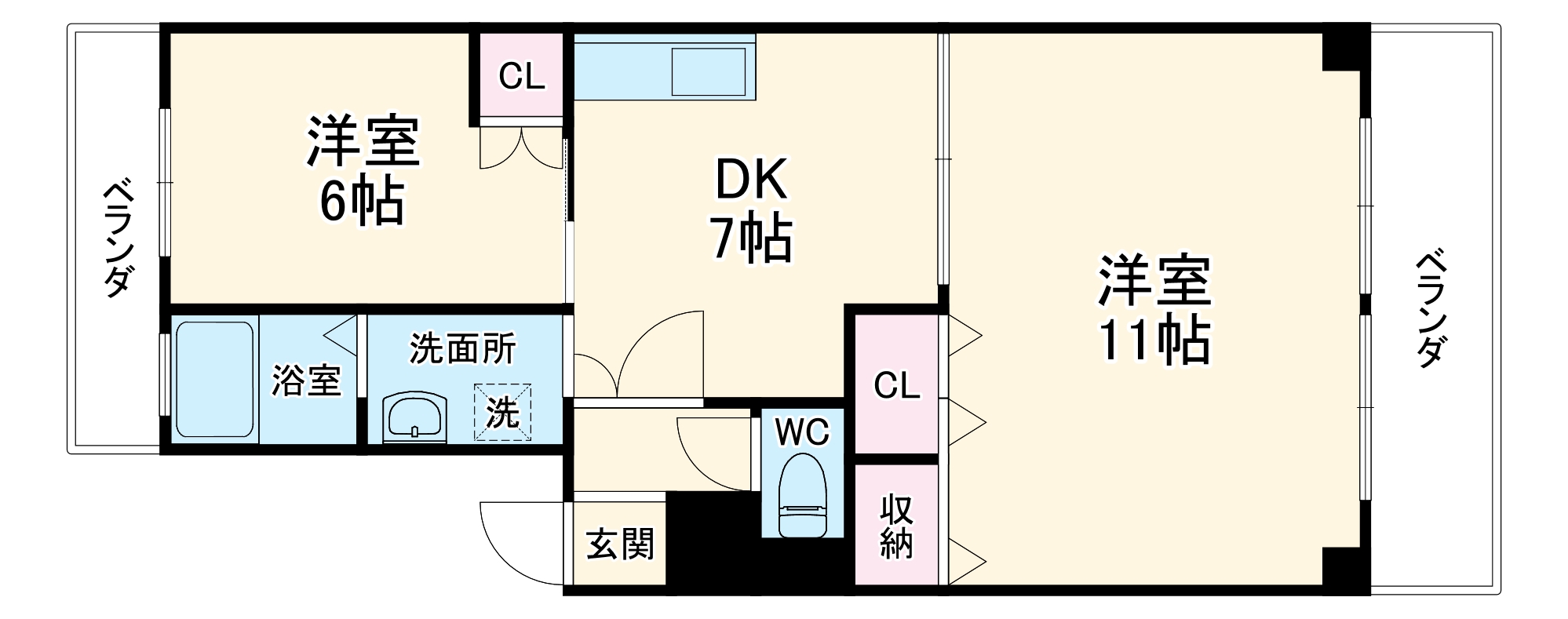 髙重ビルの間取り