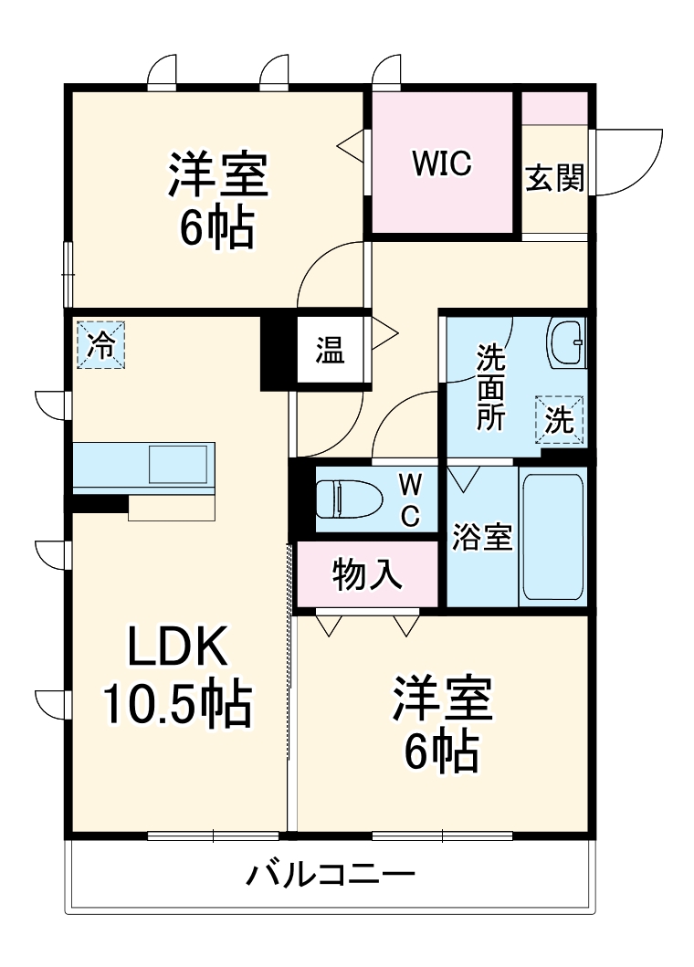 ルーフハウス Aの間取り