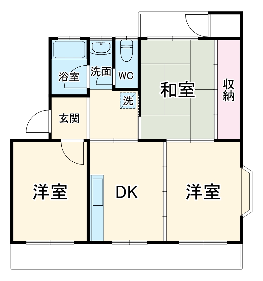 天神山グリーンハイツの間取り
