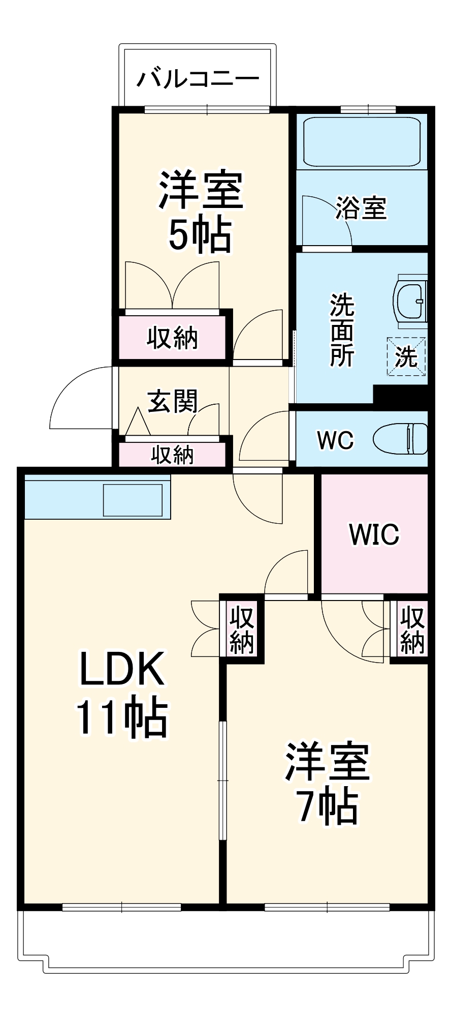 天神山グリーンハイツの間取り
