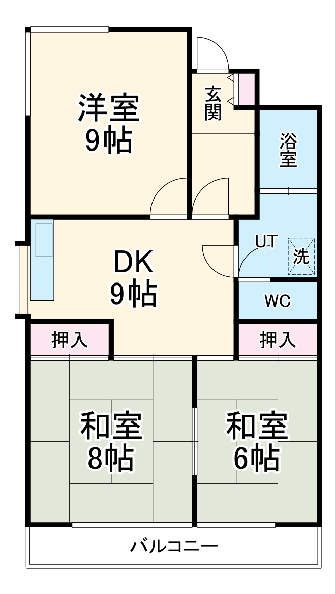 ロイヤルマンション丁田の間取り