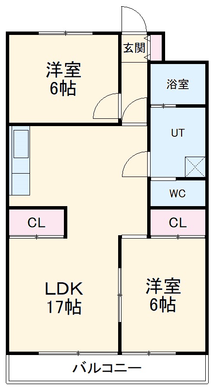 ロイヤルマンション丁田の間取り