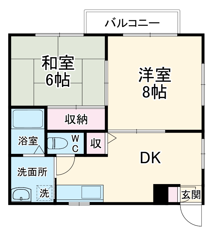 イナミハイツⅢの間取り