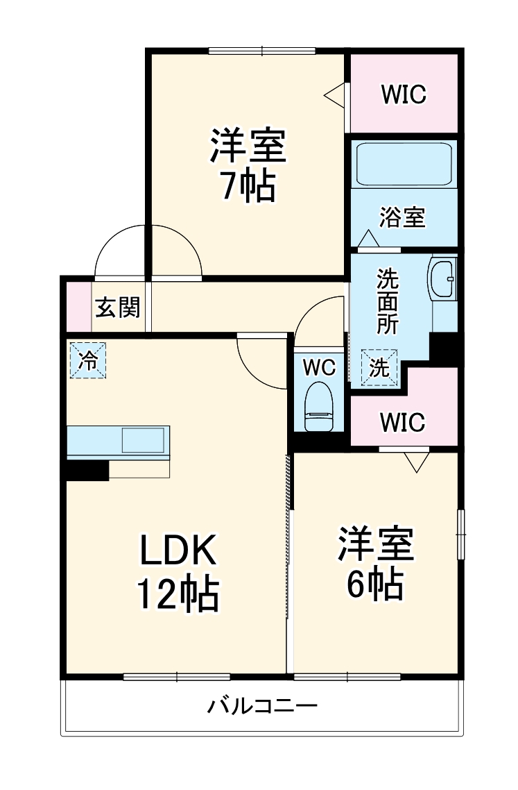 北公園レジデンスの間取り