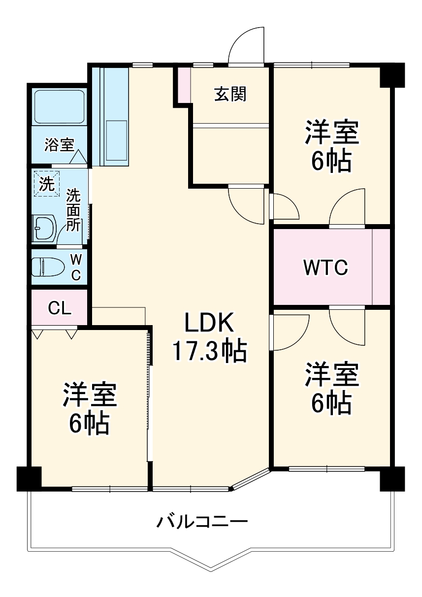 ハイムビーオールの間取り