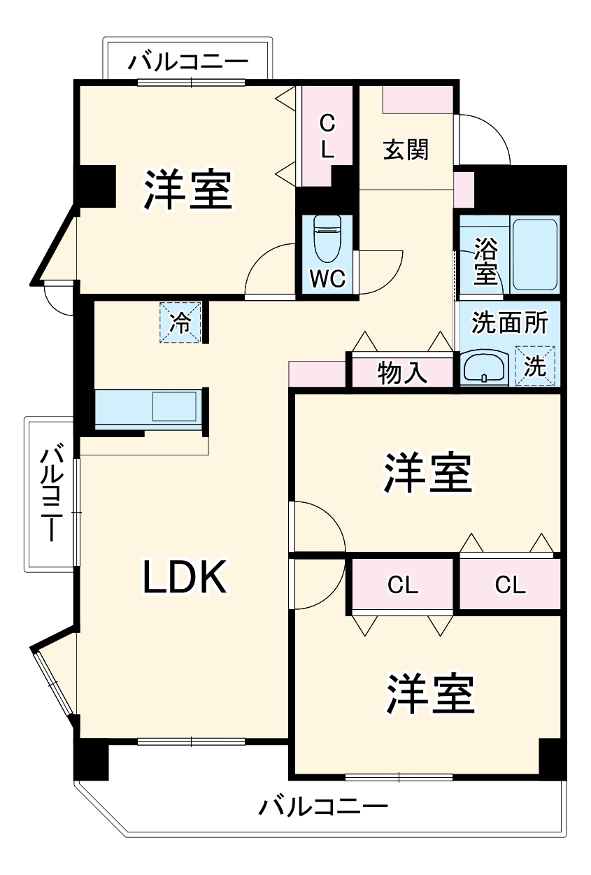 ハイムビーオールの間取り