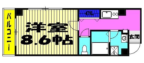 ソレイユ津田沼の間取り