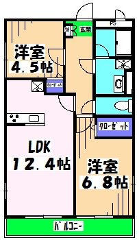 リブリ・桜が丘Ⅱの間取り