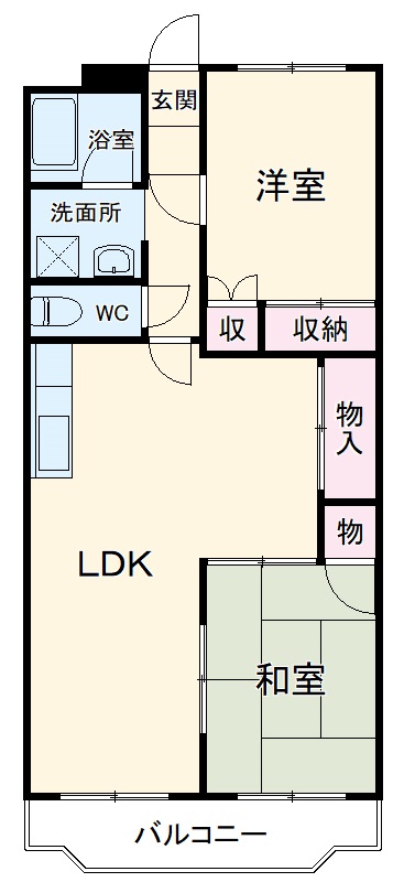 クオーレコウヨウの間取り