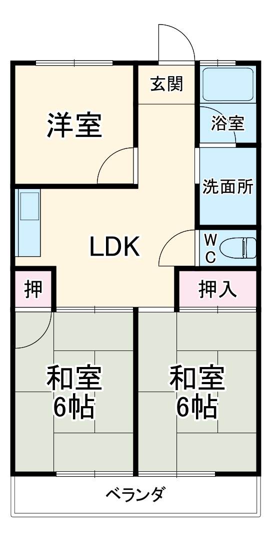 サンローヤル香流ビルの間取り