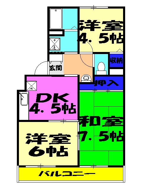 ボアクレールBの間取り