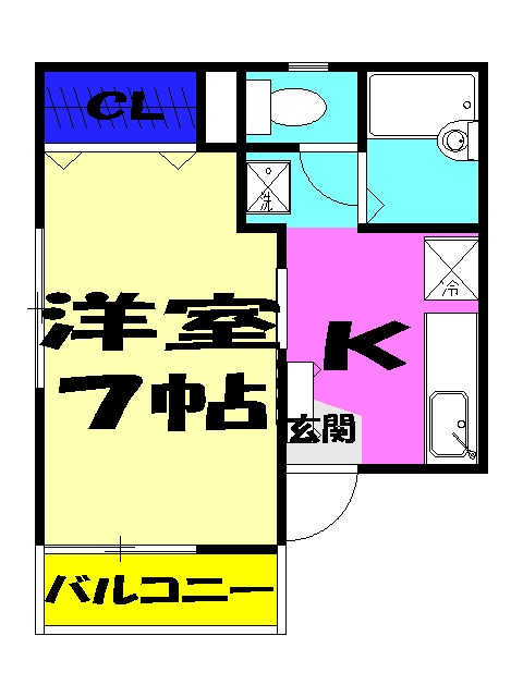 フェリースKの間取り