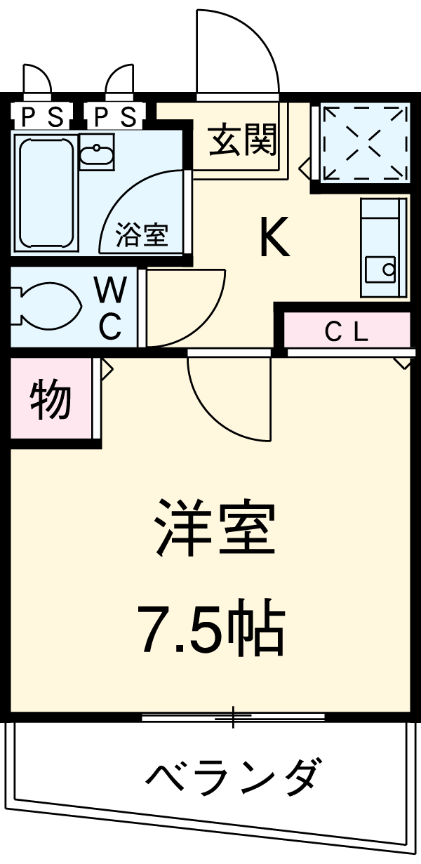 エストゥディオの間取り