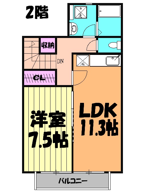 アスピリア ベルフルールの間取り