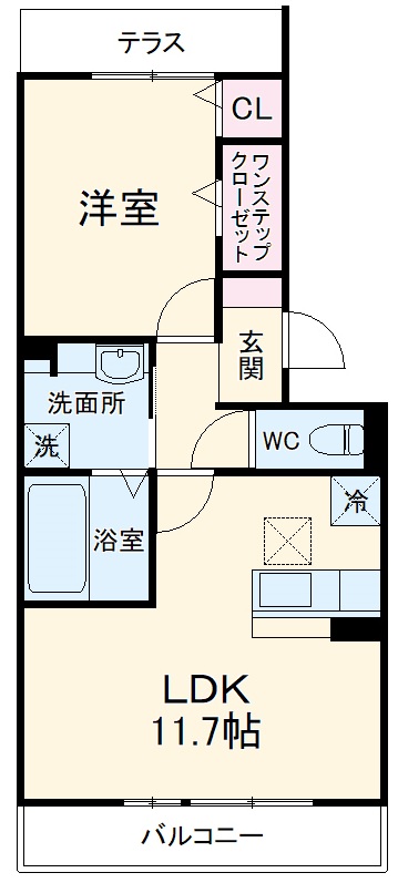 メルベーユⅢの間取り