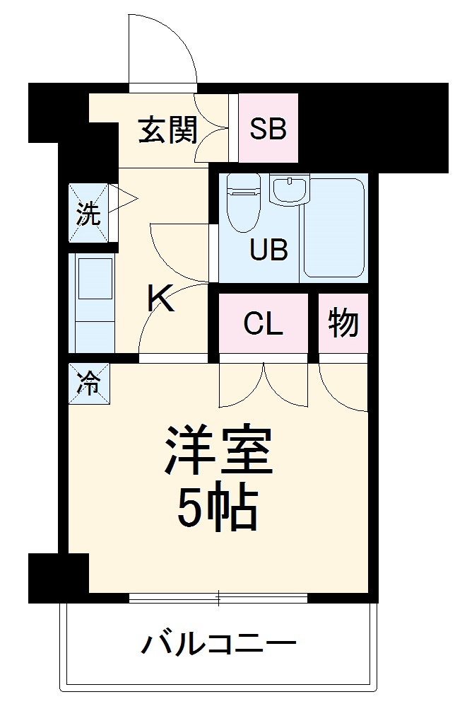 クリオ鶴見伍番館の間取り