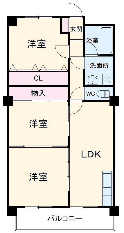 サンハイツいぼらの間取り