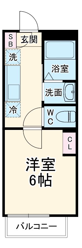 ラテ横浜の間取り