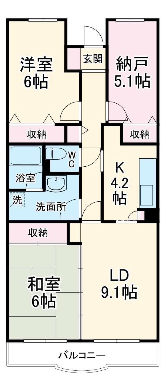 ヴェルドミール壱番館の間取り