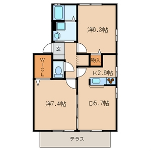 ルミネ花園の間取り