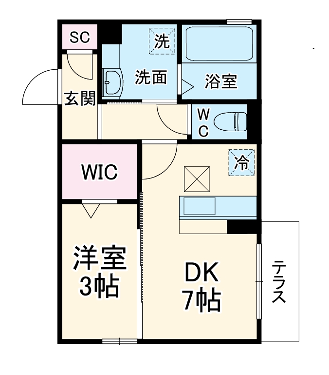ルークス月見台の間取り