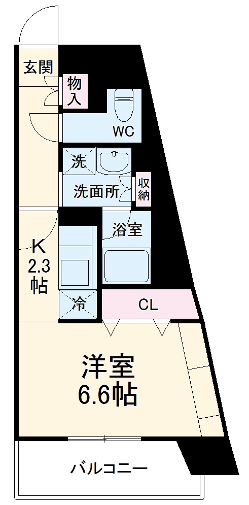 プレディアスタイル横濱沢渡の間取り
