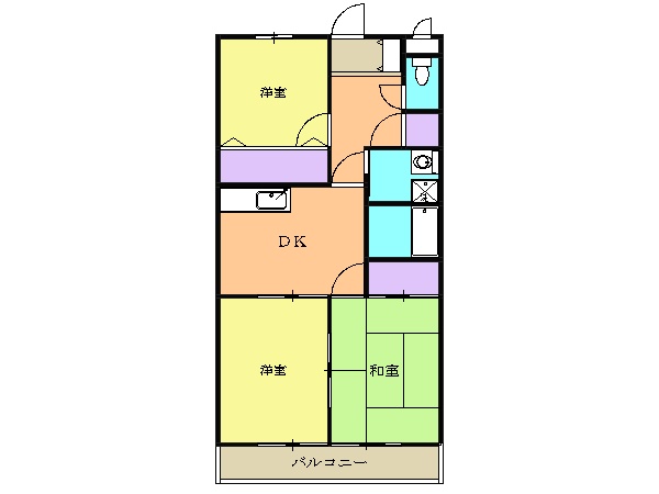 グリーンヒル見谷Bの間取り