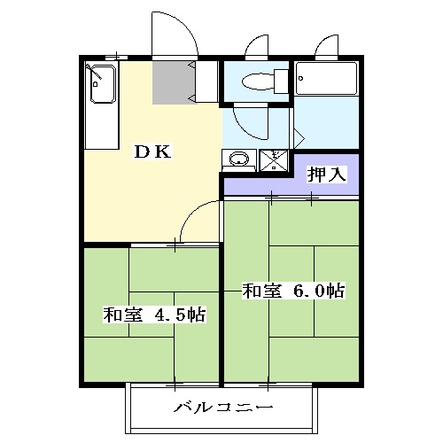 けやきハイツの間取り