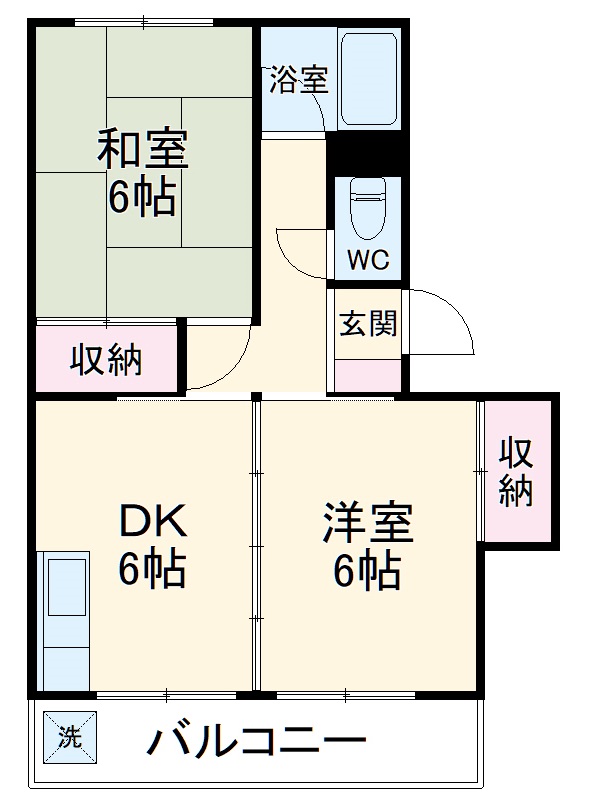 藤が丘団地6号棟の間取り