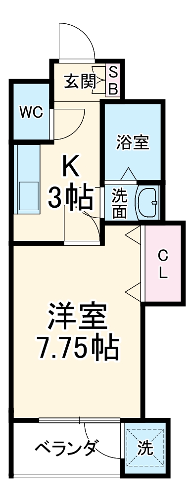 エンブル・セレス常磐町の間取り