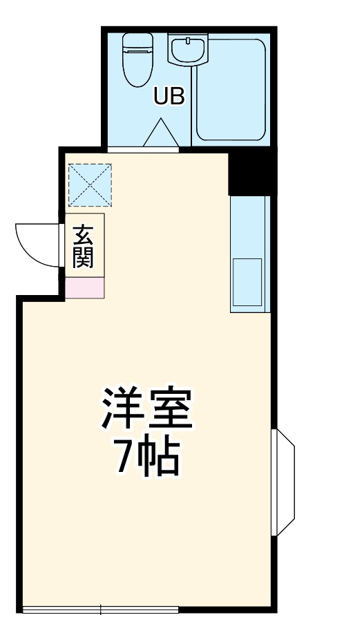 北野の完工年月(1990年6月)築の賃貸アパートの間取り