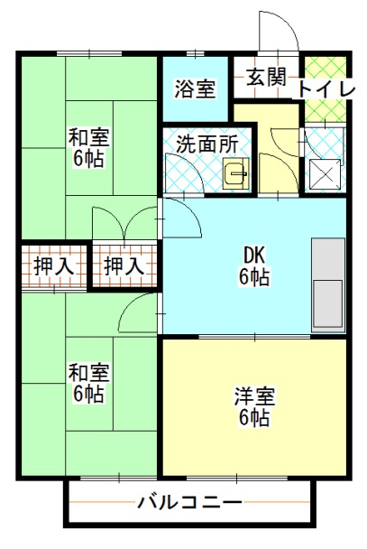 グリーンハイツ原の間取り