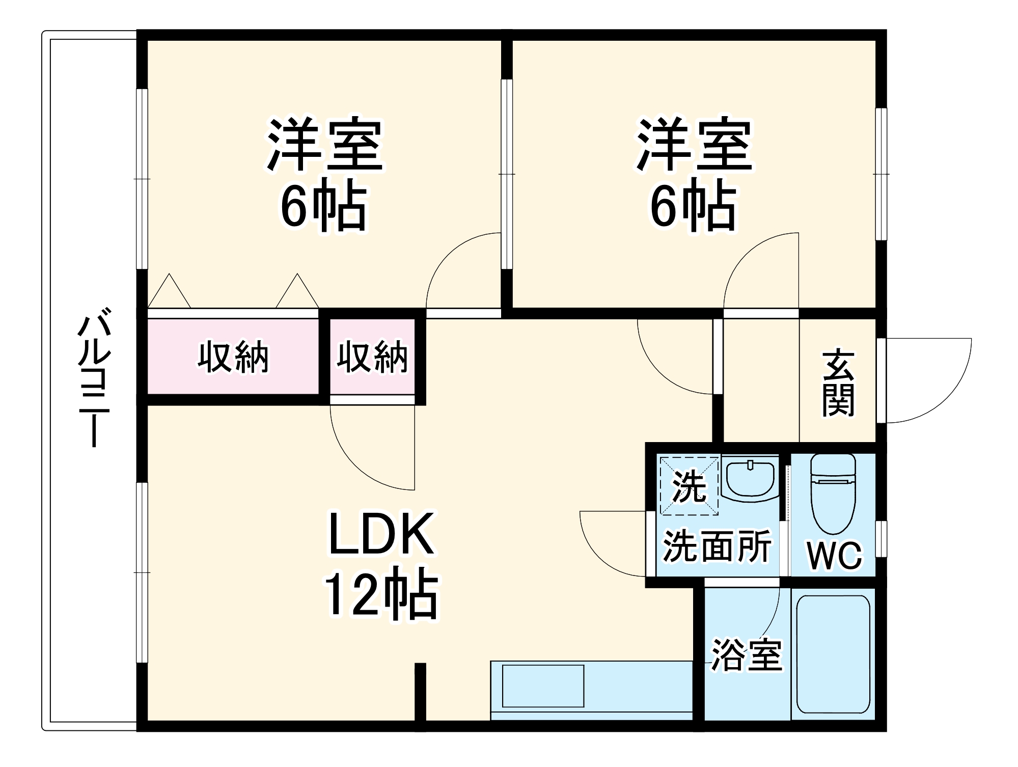 オスオハイツの間取り