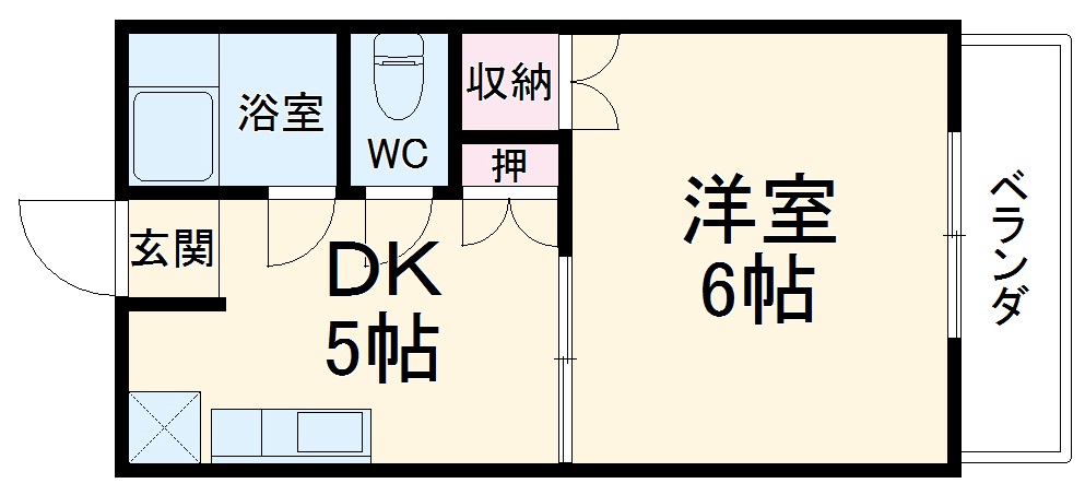 コーポソシアル Bの間取り