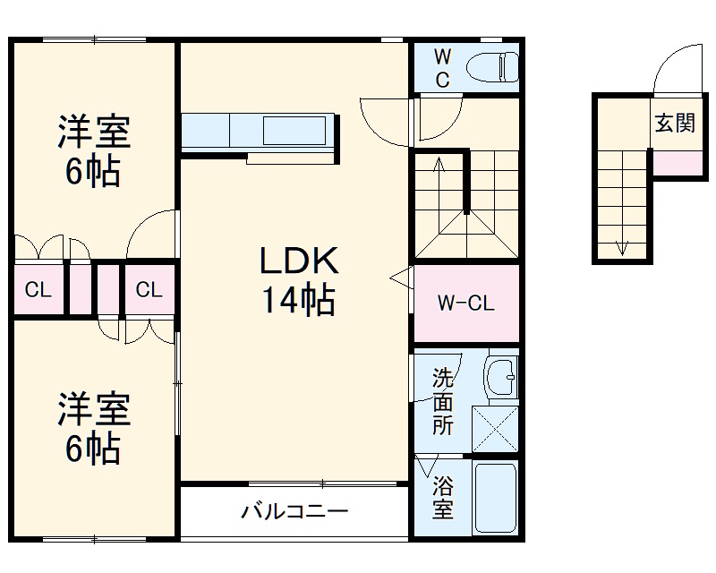 やまどりの間取り