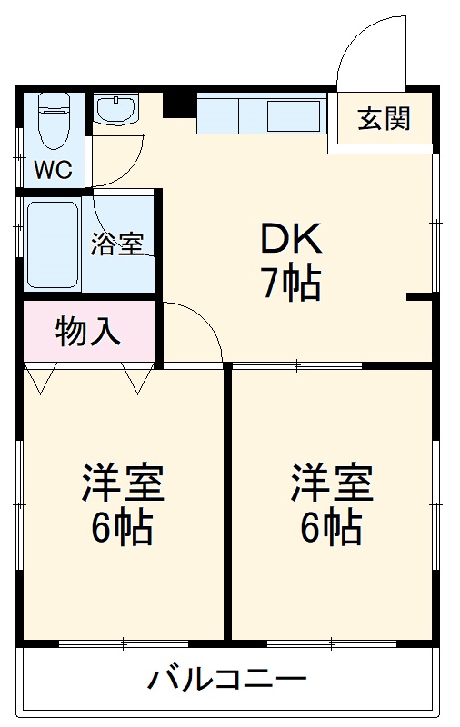ヴィラージュ南行徳の間取り