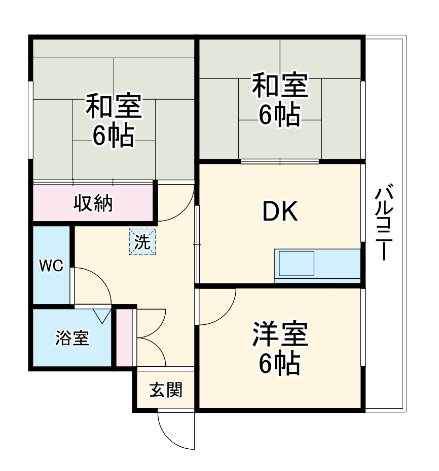 コーポ大野の間取り