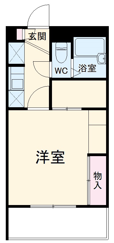 レオパレスセジュール弐番館の間取り